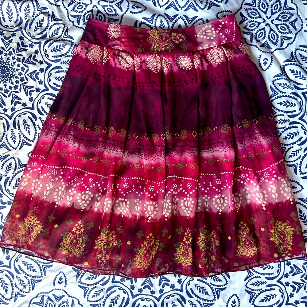 A-line patterned Skirt